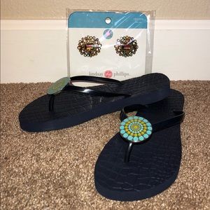 Lindsay Phillips Interchangeable Snaps Flip Flops